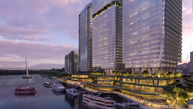 Waterfront Brisbane, a $2.1 billion Dexus project proposed for the site of Eagle Street Pier.