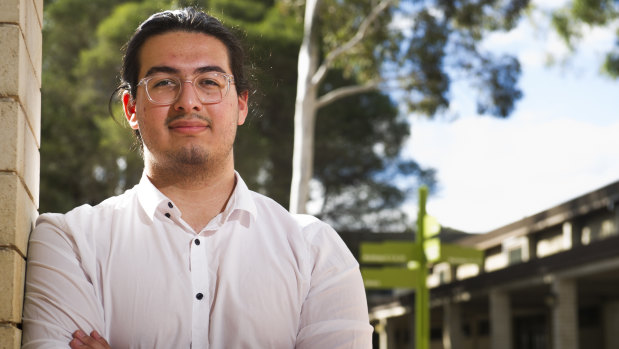 First year commerce student Hevn Piran says he would consider a switch to part-time studies