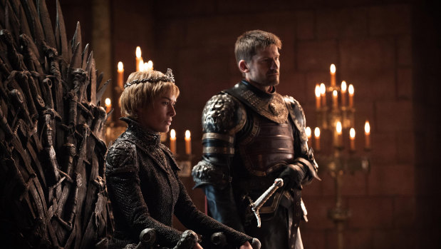 Game of Thrones: Queen Cersei Lannister with her brother, Jaime Lannister. 