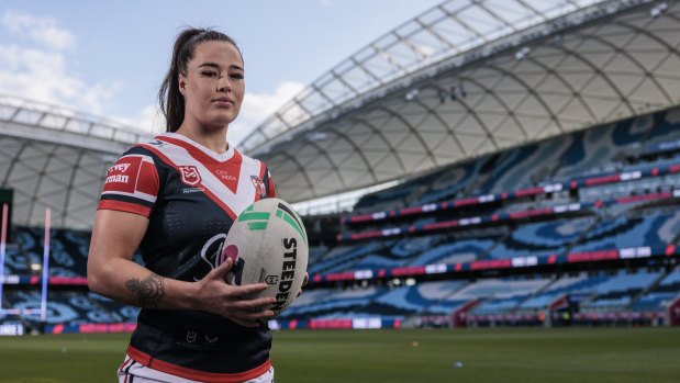 Roosters captain Isabelle Kelly at the new Allianz Stadium.