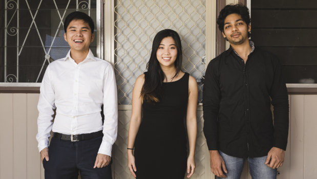 Rentality founders Adrian Yong, Joey Wong and Rushil Agarwal.
