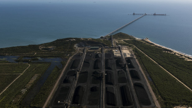 The coal terminal at Abbot Point, near the Great Barrier Reef