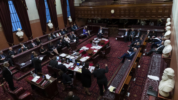The NSW Parliament could soon be sitting online.