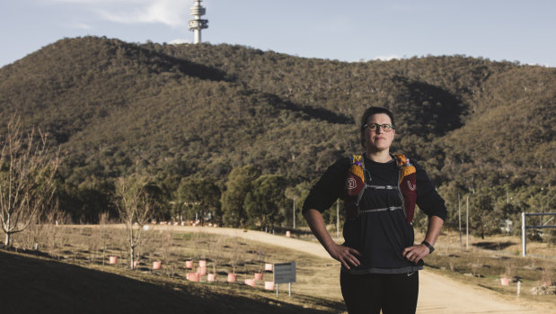 Canberra ultra-triathlete Laura Marshall broke a world record last month.