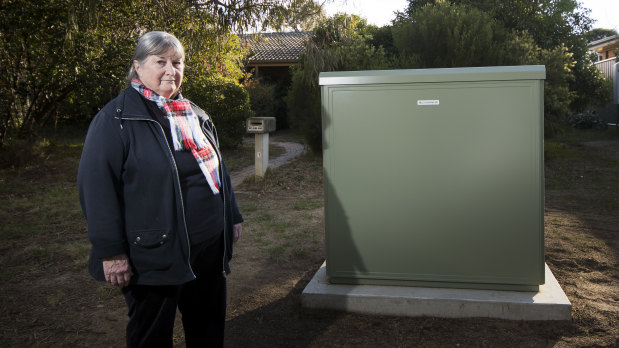 Ms Anderson was critical of the lack of consultation between NBN Co and herself after the node was moved closer to her property than originally planned.