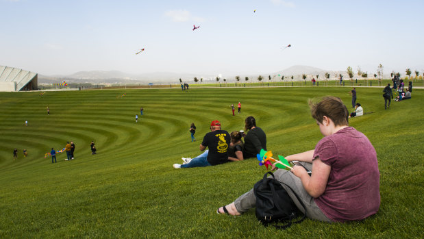Kites flying over the National Arboretum last year. A site for a hotel at the arboretum will hit the market next year. 