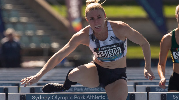 Disappointed: Sally Pearson pulled out of the final in the 100m hurdles, despite qualifying fastest.