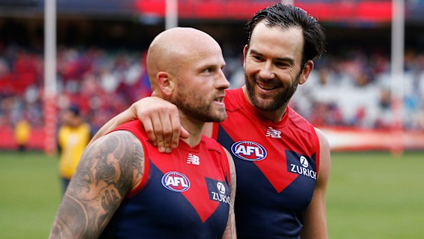 Tough choices: The Demons have decisions to make on Nathan Jones (left) and Jordan Lewis.