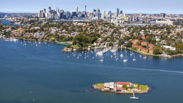 Sydney's boat-shaped Snapper Island, just 1.65 hectares in size, sits 200 metres off Drummoyne.