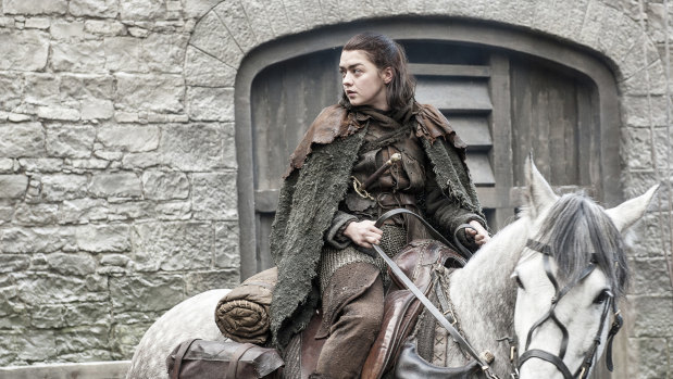 Arya Stark in season seven of Game of Thrones.