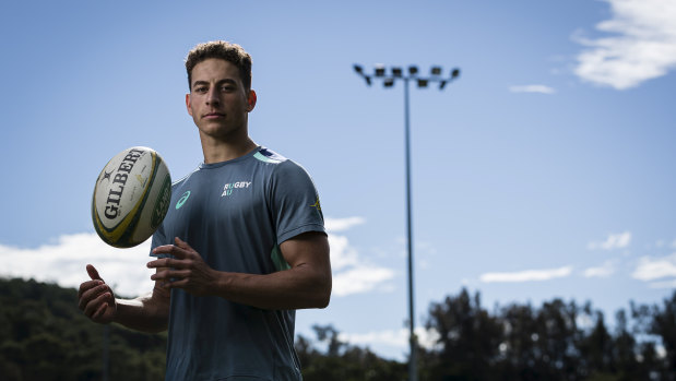 Junior Wallabies winger Mark Nawaqanitawase.