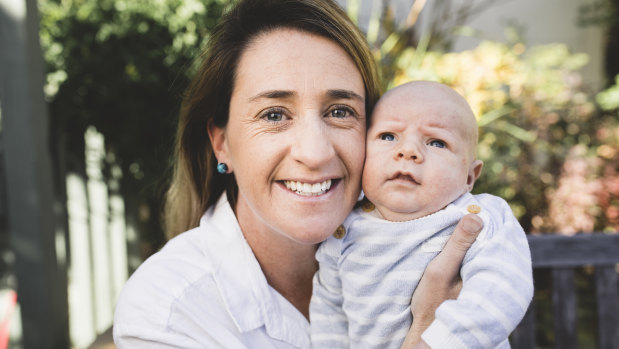 Canberra United coach Heather Garriock has three children under the age of five. 