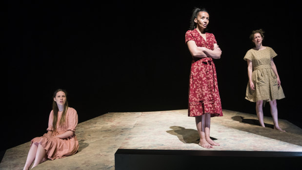<i>The Bleeding Tree</i> at The Playhouse with Sophie Ross, left, as Ada, Paula Arundell as Mother and Brenna Harding as Ida. 