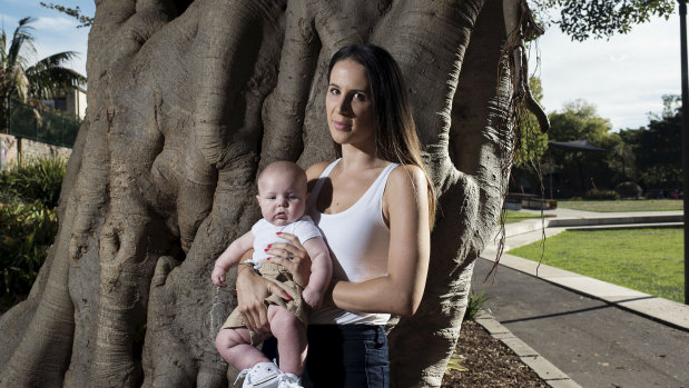 Kirsty Browne got pregnant about three years after her surgery and her son Baxter was born last November.