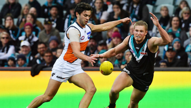Giant strides: Greater Western Sydney's Tim Taranto has been one of the competition's most improved players this year.