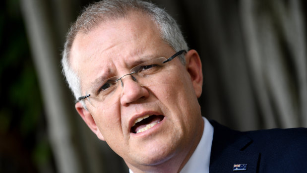 Australian Prime Minister Scott Morrison in Jakarta on Saturday.