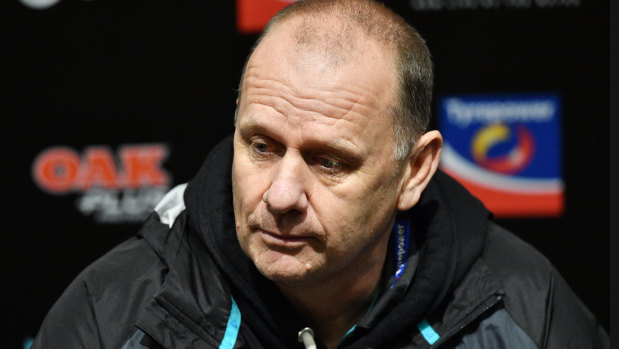 Port Adelaide coach Ken Hinkley is contracted for two more seasons.