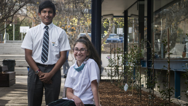 St Mary MacKillop College year 7 students Justine Rasheed and Ishan Ahmed discuss what they think about global warming and climate change.