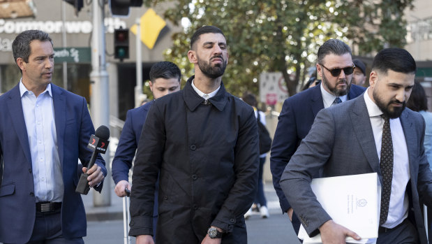 Jamal Eljaidi, 32, leaves the Downing Centre. 