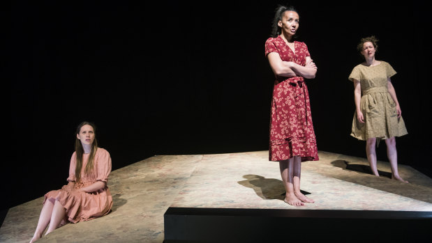 <i>The Bleeding Tree</i> at The Playhouse with Sophie Ross, left, as Ada, Paula Arundell as Mother and Brenna Harding as Ida. 