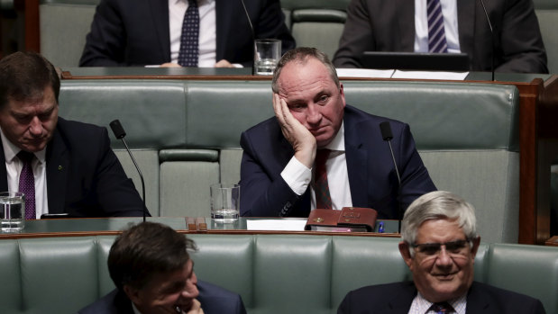 Barnaby Joyce enjoying QT.