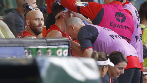 Jarrad McVeigh remains sidelined after an injury he sustained in April. 