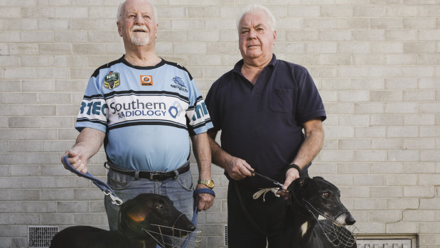 Veteran Canberra trainers Fred Shoobert (left) and John Diehm. 