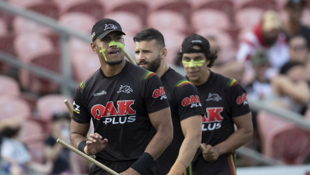 Panthers stars Stephen Crichton, Josh Mansour and Jarome Luai.