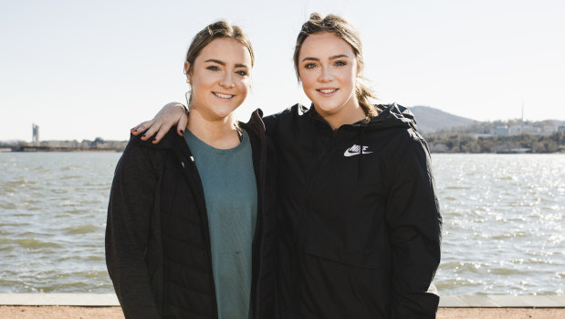 Twin sisters Olivia and Georgia Fogarty both tore their ACL's within about a month of each other, had surgery a day apart and are now on the road to recovery together.