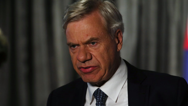 Liberal Party president Michael Kroger on election night. 