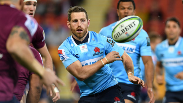 Momentum: Bernard Foley is key to the Waratahs' chances of going deep into the Super Rugby finals. 