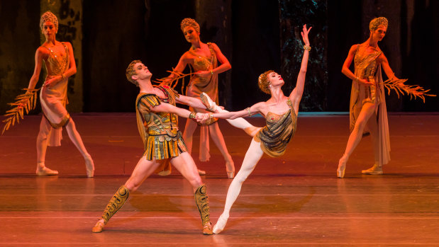 Alexander Volchkov, who plays the cruel Roman consul Crassus, and Olga Smirnova, who stole the show as the cunning seductress Aegina.