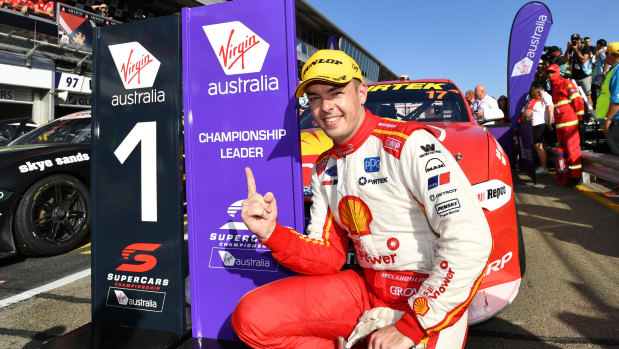 On the double: Sweet success for Scott McLaughlin after two wins on debut.