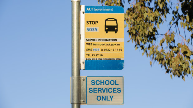 There will be less school stops but more buses travelling past schools in the ACT's new bus network.