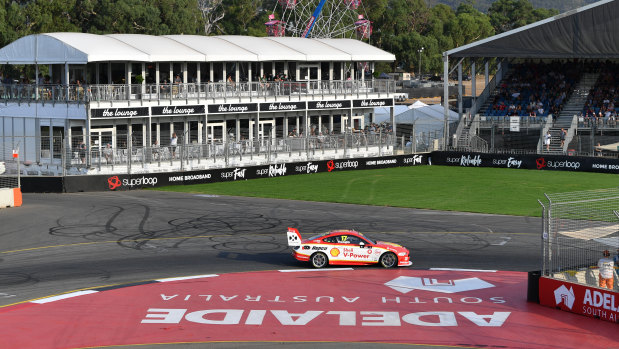Scott McLaughlin from Shell V Power in action during the Superloop Adelaide 500.