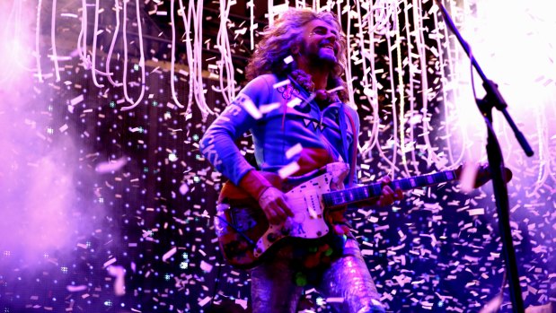 Wayne Coyne and The Flaming Lips performing at Sydney Festival in January 2016.