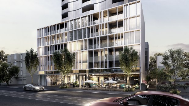 Renders of Milbex group's $120 million 'Park Ave’ project at 39 Park Street, South Melbourne.