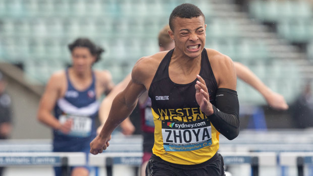 Remember the name: Zhoya has blitzed his track and field events at the national championships. 