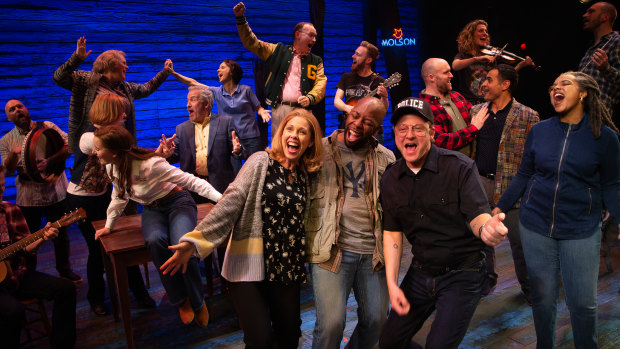 The 2020 cast of Come From Away in Melbourne.
