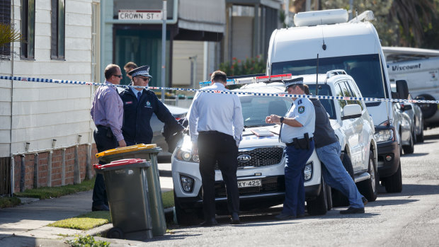 Emergency services were called to a home on Church Street in Newcastle after the body of a newborn was found in a backyard shortly after 7am on Tuesday. 
