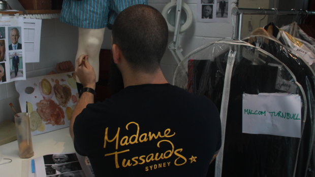 Work on the Malcolm Turnbull wax figure that was set to be added to the Madame Tussauds Sydney museum has stopped abruptly after he lost his prime ministership.