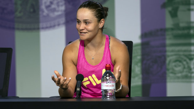 "The sun's still going to come up tomorrow," says Ashleigh Barty after losing to Alison Riske at Wimbledon.
