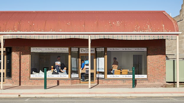 The News office in Naracoorte is  a small and plain but functional space.