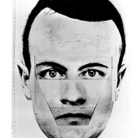 A police Identikit picture of a possible suspect in the murder of Walter John Bedser.