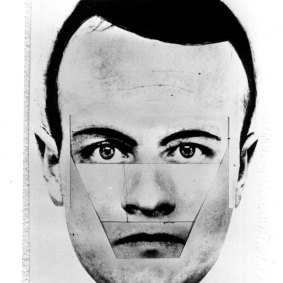 A police Identikit picture of a possible suspect in the murder of Walter John Bedser.