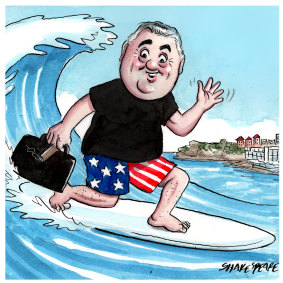 Joe Hockey. Illustration: John Shakespeare