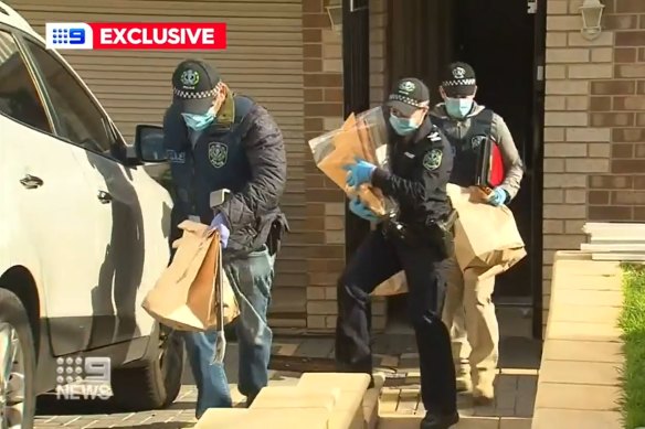 A screenshot from a video showing one of the raids.