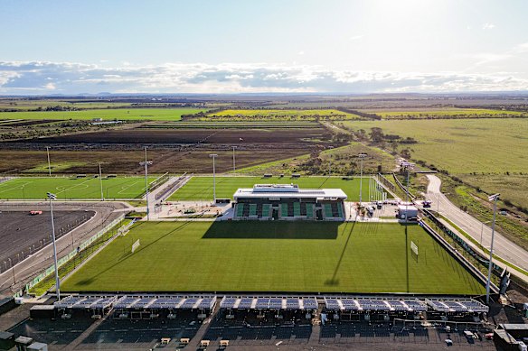 The redevelopment of Ironbark Fields in Tarneit was central to the club’s future.