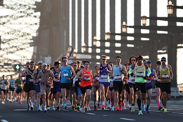 The Sydney Marathon last year helped bring about $100 million in visitor spending to the NSW economy.