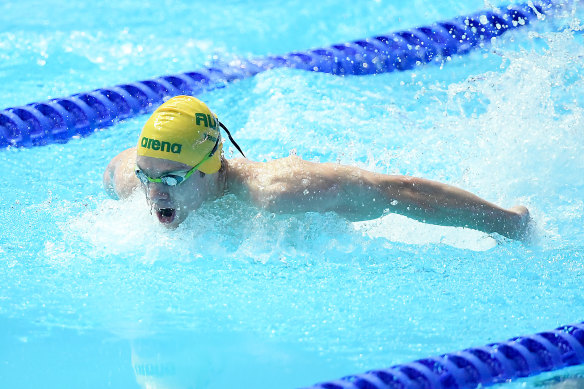 Butterfly swimmer Matt Temple.